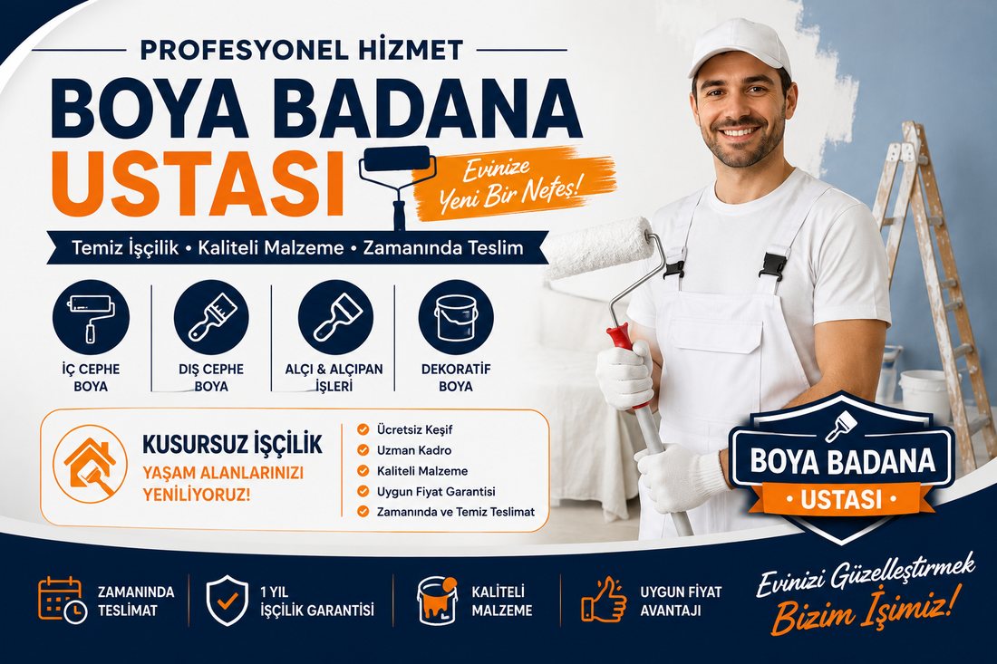 Yenişehir boya badana ustası – profesyonel boyacı